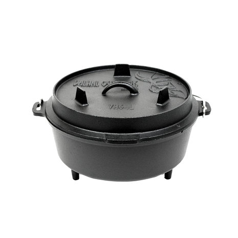 Valhal Dutch Oven Gietijzer met Pootjes Outdoor 6,1 Liter Valhal Dutch Oven Gietijzer met Pootjes Outdoor 6,1 Liter