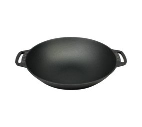 Valhal Wokpan Gietijzer met Handgrepen 36 cm Valhal Wokpan Gietijzer met Handgrepen 36 cm