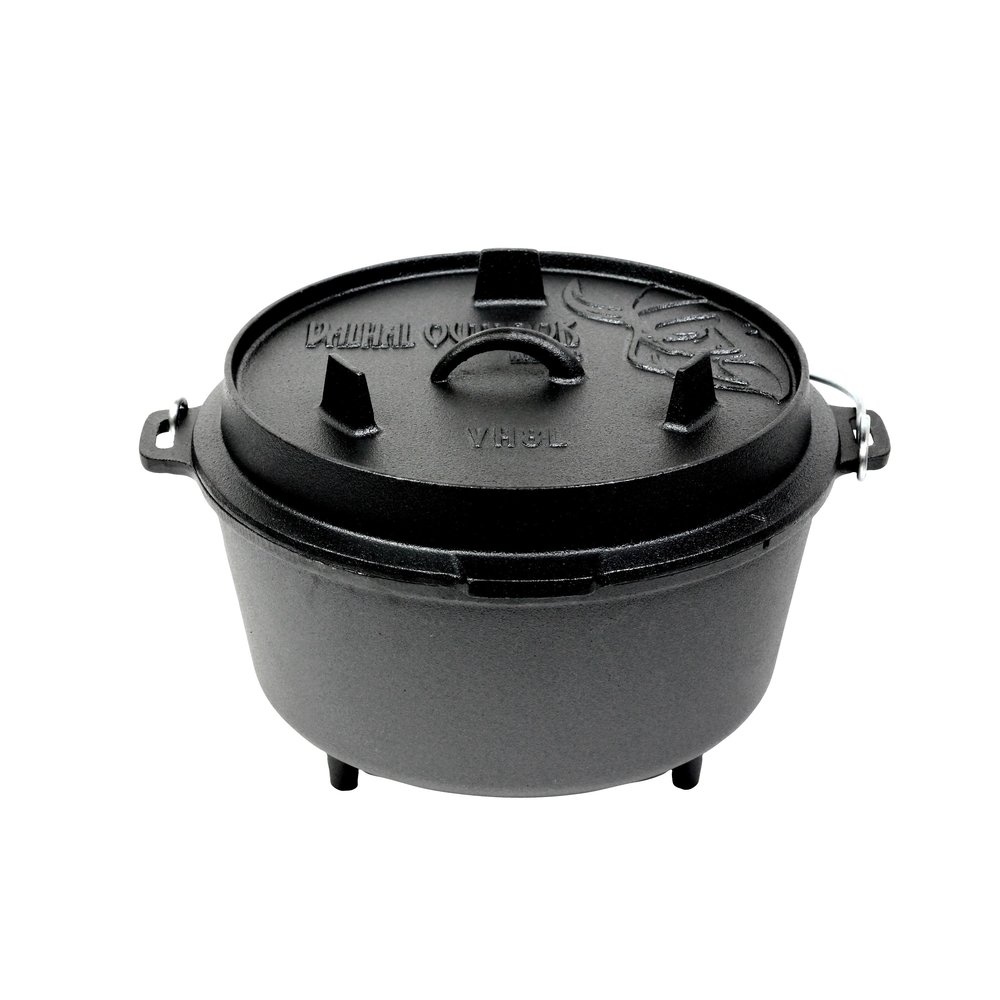 Valhal Dutch Oven Gietijzer met Pootjes Outdoor 12 Liter Valhal Dutch Oven Gietijzer met Pootjes Outdoor 12 Liter