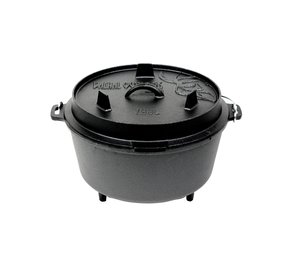 Valhal Dutch Oven Gietijzer met Pootjes Outdoor 12 Liter Valhal Dutch Oven Gietijzer met Pootjes Outdoor 12 Liter