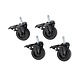 Rösle Barbecue BBQ Accessoires Wielen Videro Set van 4 Stuks Rösle Barbecue BBQ Accessoires Wielen Videro Set van 4 Stuks