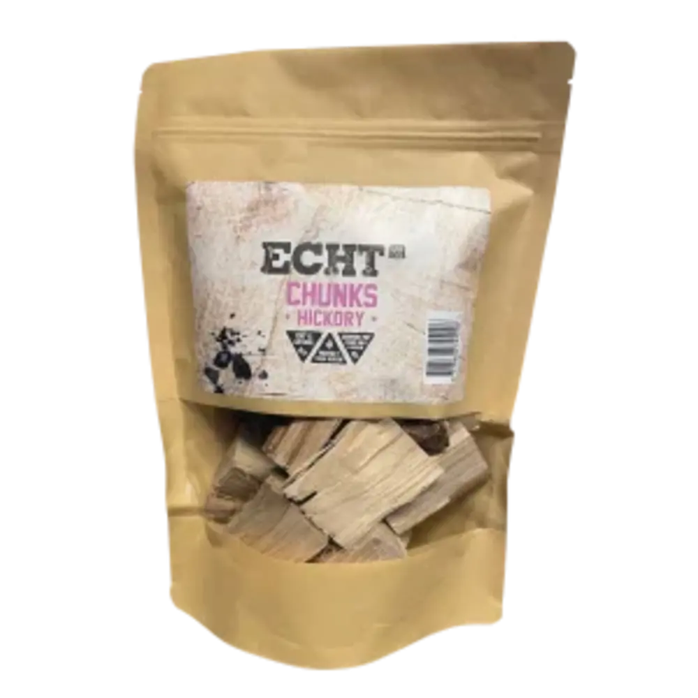 ECHT® Chunks Hickory 500 Gr ECHT® Chunks Hickory 500 Gr