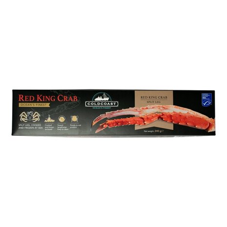 Red king crab split legs 240 gram Red king crab split legs 240 gram