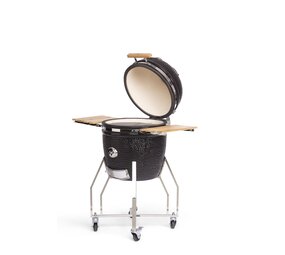 Yakiniku BBQ Kamado 19" Large met Onderstel en Zijtafels  en proset Yakiniku BBQ Kamado 19" Large met Onderstel en Zijtafels  en proset