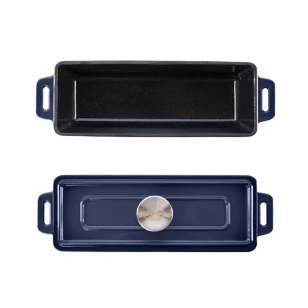 Grand Feu - Geëmailleerde gietijzeren bakvorm - 1,7 l - blauw