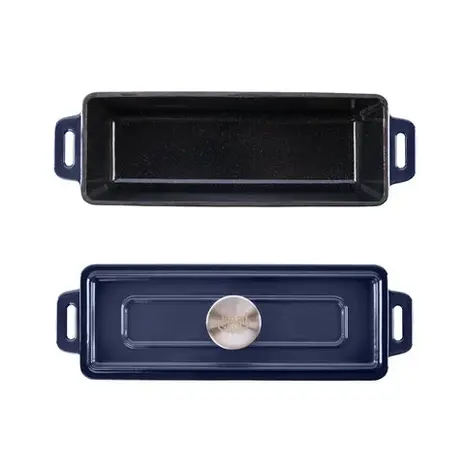 Grand Feu - Geëmailleerde gietijzeren bakvorm - 1,7 l - blauw