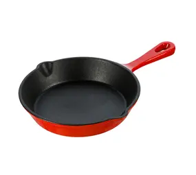 Grand Feu - Geëmailleerde gietijzeren pan - 15,5 cm - rood Grand Feu - Geëmailleerde gietijzeren pan - 15,5 cm - rood