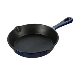 Grand Feu - Geëmailleerde gietijzeren koekenpan - 25 cm - blauw Grand Feu - Geëmailleerde gietijzeren koekenpan - 25 cm - blauw