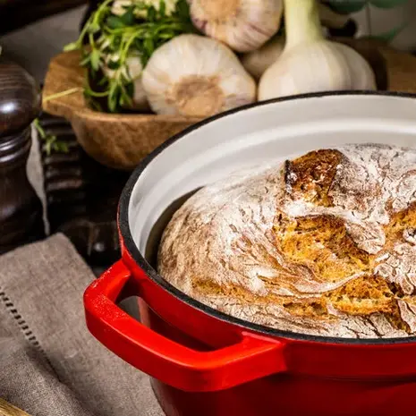 Grand Feu - Geëmailleerde gietijzeren braadpan - 4,7 ltr. - rood Grand Feu - Geëmailleerde gietijzeren braadpan - 4,7 ltr. - rood