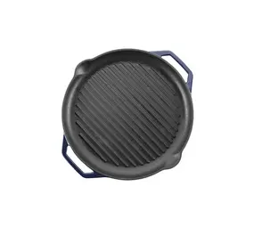 Grand Feu - Geëmailleerde gietijzeren grillpan - blauw Grand Feu - Geëmailleerde gietijzeren grillpan - blauw