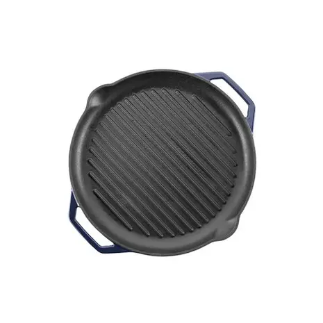 Grand Feu - Geëmailleerde gietijzeren grillpan - blauw Grand Feu - Geëmailleerde gietijzeren grillpan - blauw
