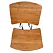 Bamboe Zijtafels - Compact - voor 15 inch kamado Bamboe Zijtafels - Compact - voor 15 inch kamado
