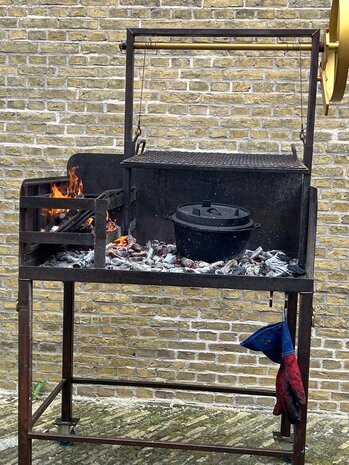 Argentijnse grill 100 cm  met Brassero Argentijnse grill 100 cm  met Brassero