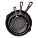 Set gietijzeren skillets 3 stuks