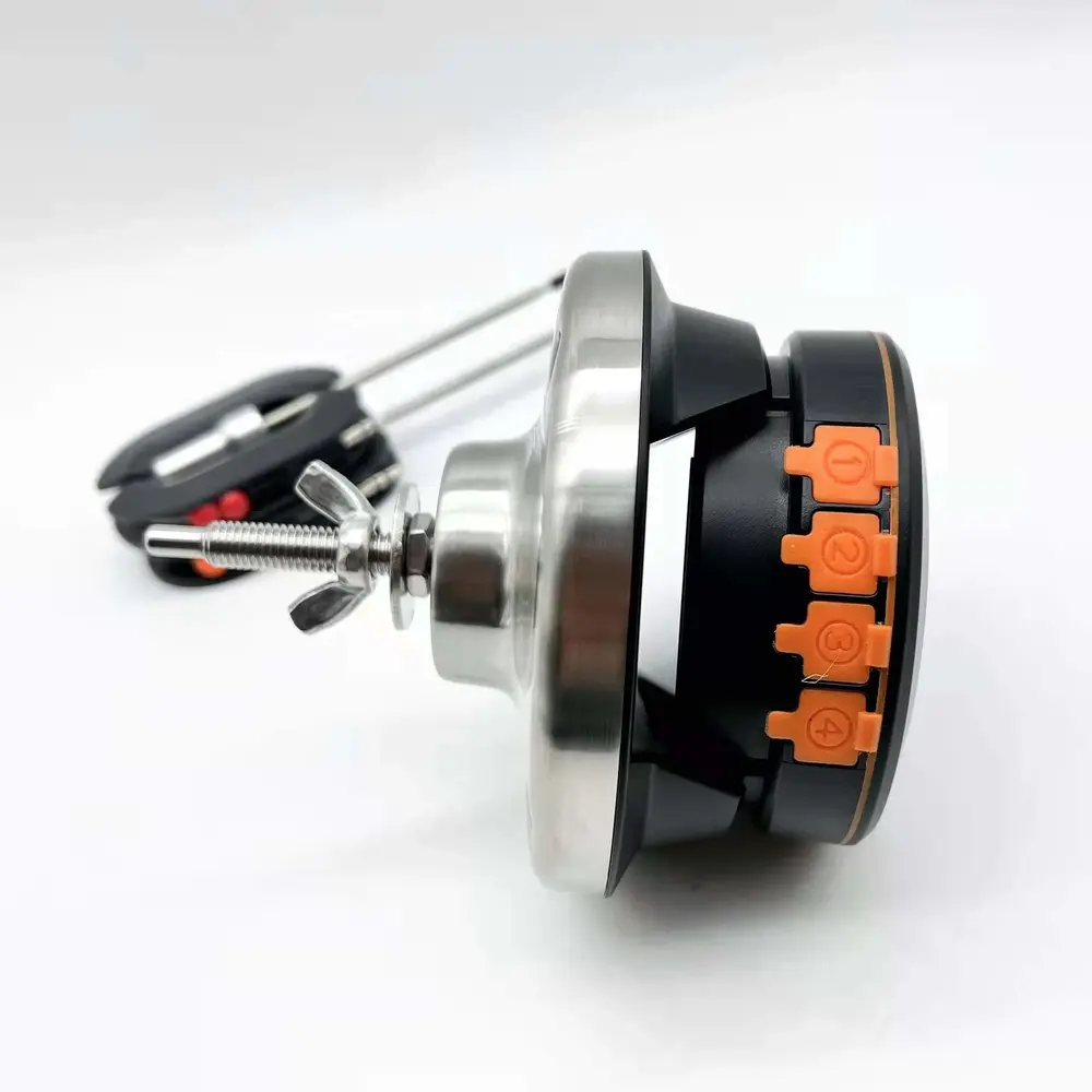 Digitale Bluetooth Dome thermometer met 2 probes en 4 poorten - waterdicht Digitale Bluetooth Dome thermometer met 2 probes en 4 poorten - waterdicht