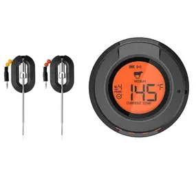 Digitale Bluetooth Dome thermometer met 2 probes en 4 poorten - waterdicht Digitale Bluetooth Dome thermometer met 2 probes en 4 poorten - waterdicht