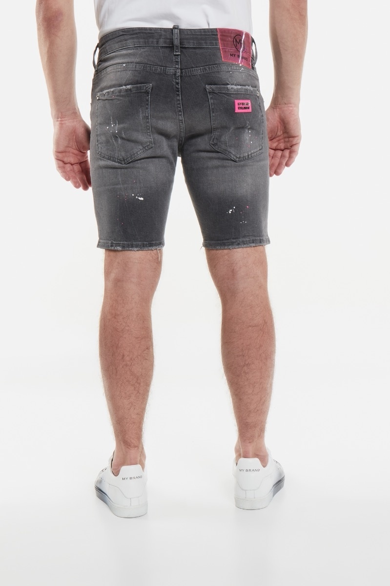 My Brand - Grey Faded Pink Spot Short - Concept R