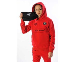 black bananas hoodie red