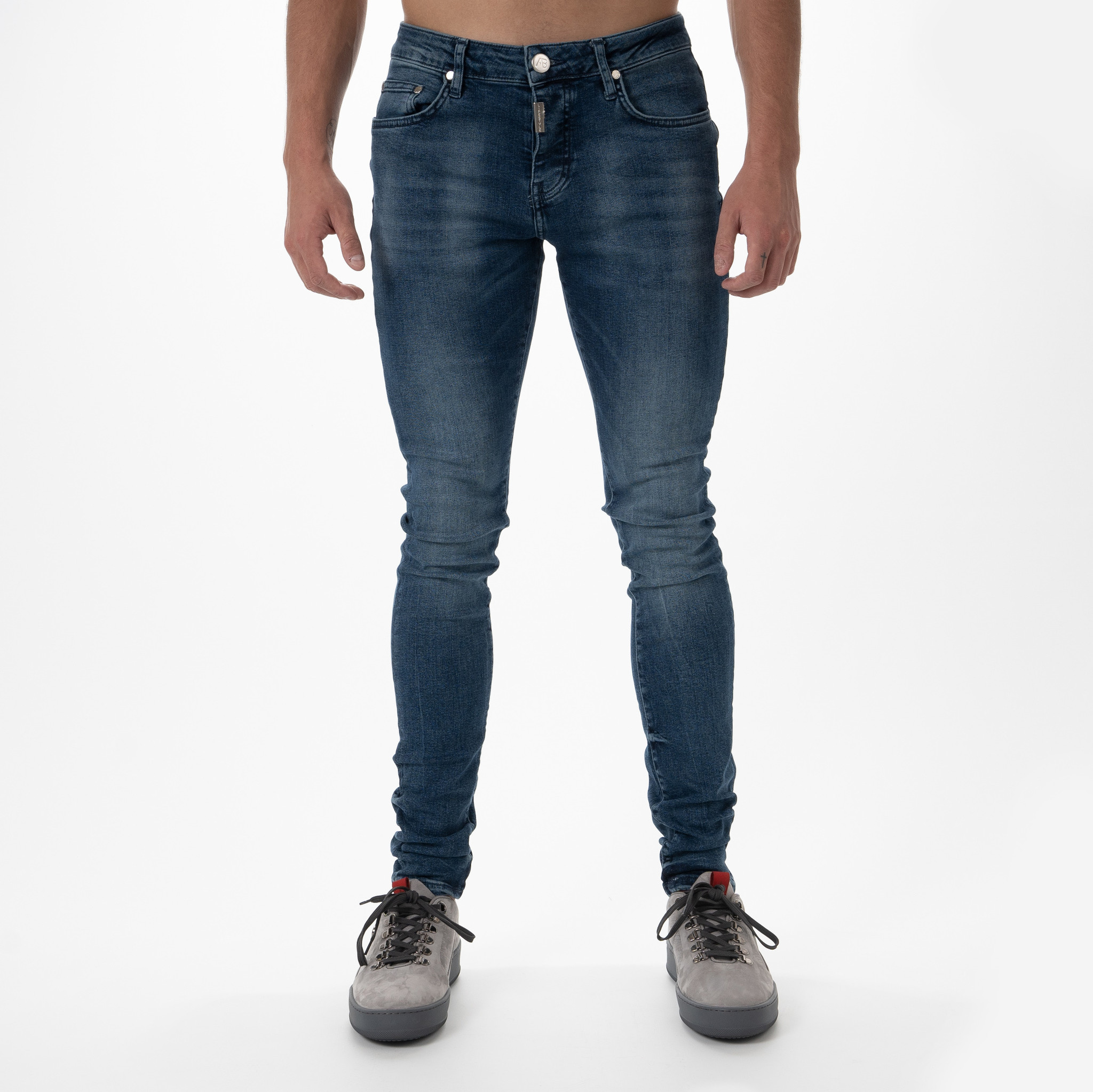 AB Lifestyle - Basic Stretch Jeans Mid Blue - Concept R