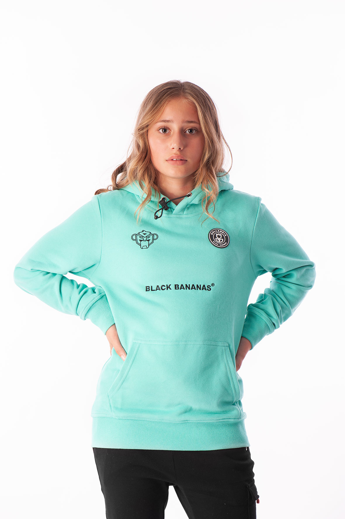Black Bananas JR F.C Hoody Fleece Aqua
