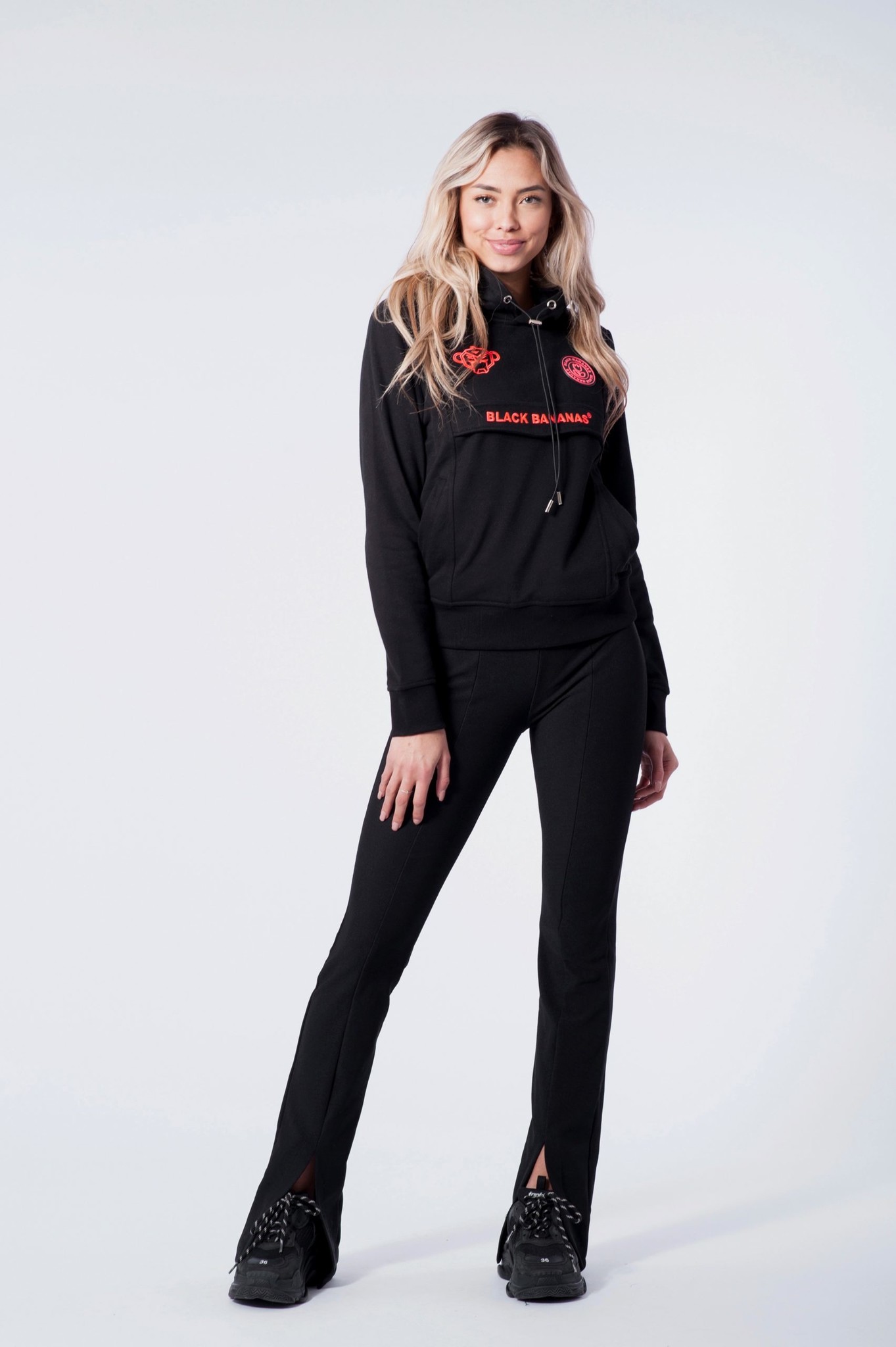 Black Bananas Women - Anorak Fleece Hoody Black - Concept R