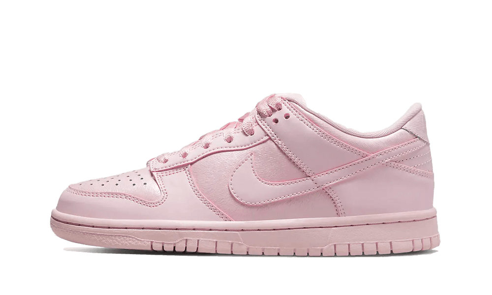 pink suede dunks