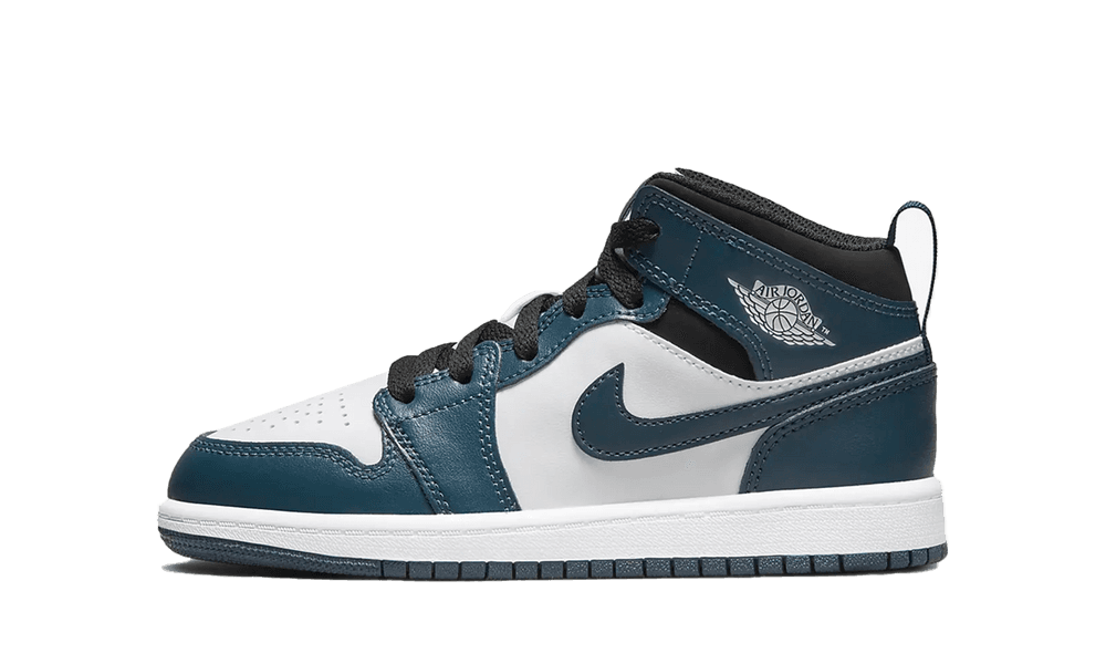 jordan mid 1 armory navy white black