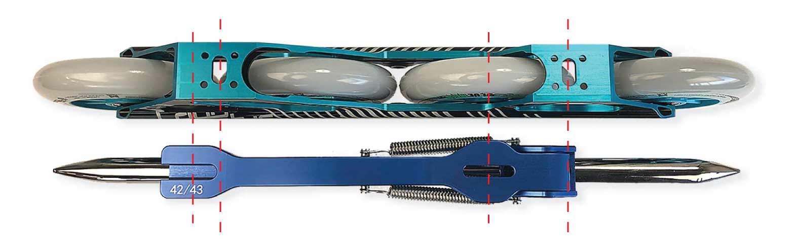 Mounting an inline frame or an ice blade comparison