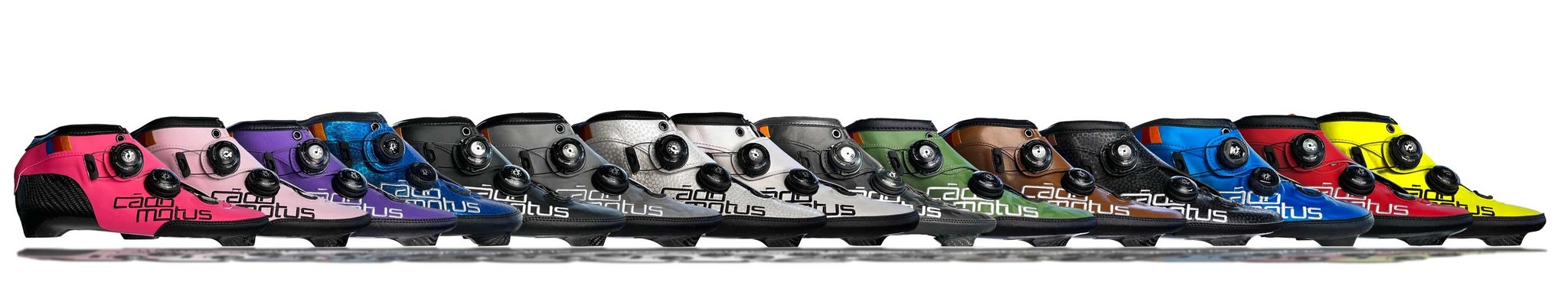 Inline racing boots in different colors