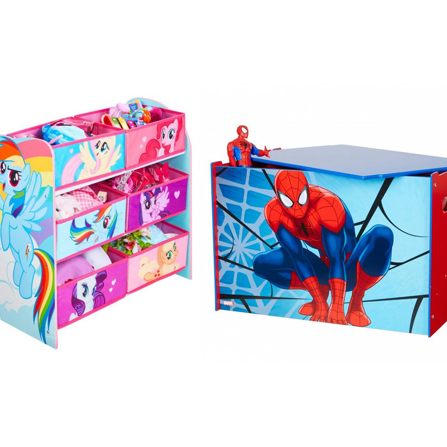 Opbergrekken en speelgoedkisten