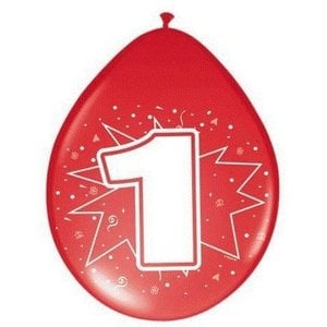 Overige 8 Ballonnen 1 -2-3-4-5-6 jaar Overige 8 Ballonnen 1 -2-3-4-5-6 jaar