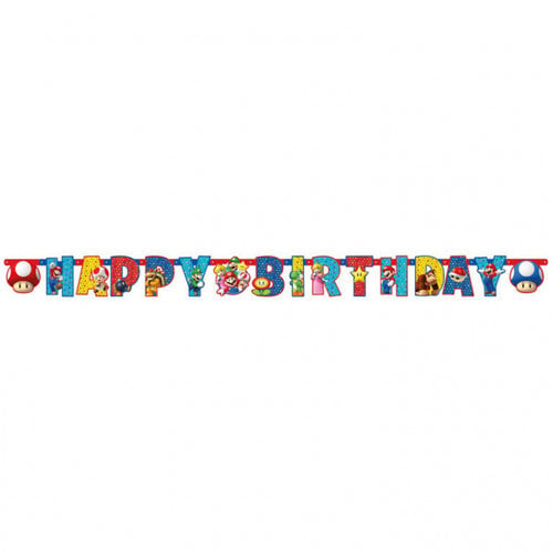 Super Mario Super Mario Bros Letterslinger Happy Birthday Super Mario Super Mario Bros Letterslinger Happy Birthday