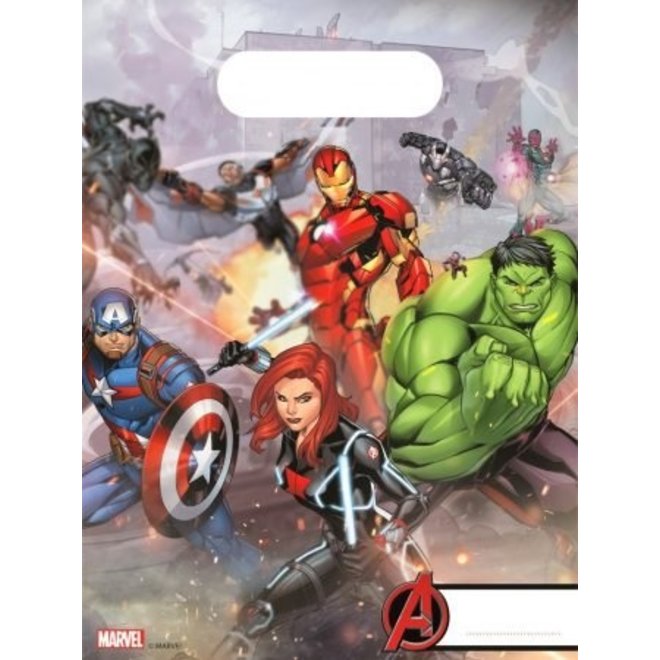 6 Avengers Uitdeelzakjes