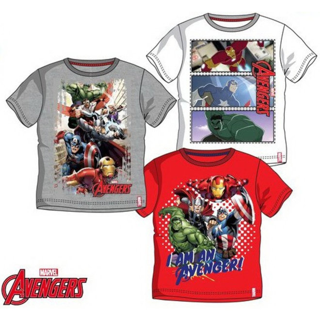 Avengers T-shirt Rood - Maat 140