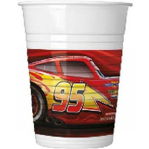 Disney Cars Disney Cars plastic Bekertjes - 8 stuks Disney Cars Disney Cars plastic Bekertjes - 8 stuks