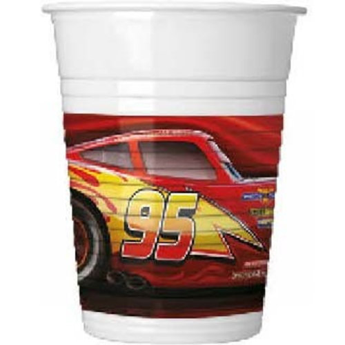 Cars Disney Cars plastic Bekertjes - 8 stuks
