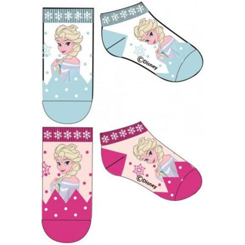 Frozen Disney Frozen Elsa Sneakersokken - 1 paar - Maat 31/34 Frozen Disney Frozen Elsa Sneakersokken - 1 paar - Maat 31/34