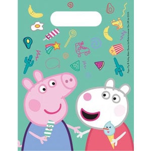 Peppa Pig Peppa Pig Uitdeelzakjes - 6 stuks Peppa Pig Peppa Pig Uitdeelzakjes - 6 stuks