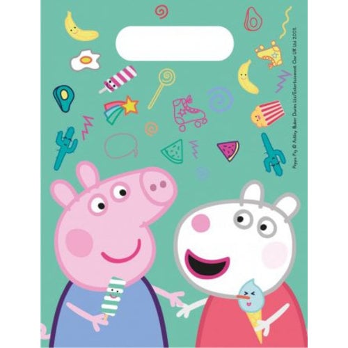 Peppa Pig Peppa Pig Uitdeelzakjes - 6 stuks Peppa Pig Peppa Pig Uitdeelzakjes - 6 stuks