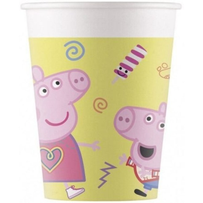 Peppa Pig Feestbekertjes - 8 stuks