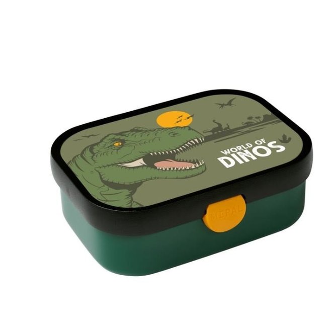 Dinosaurus Lunchset: Broodtrommel met Pop-up Beker - Mepal