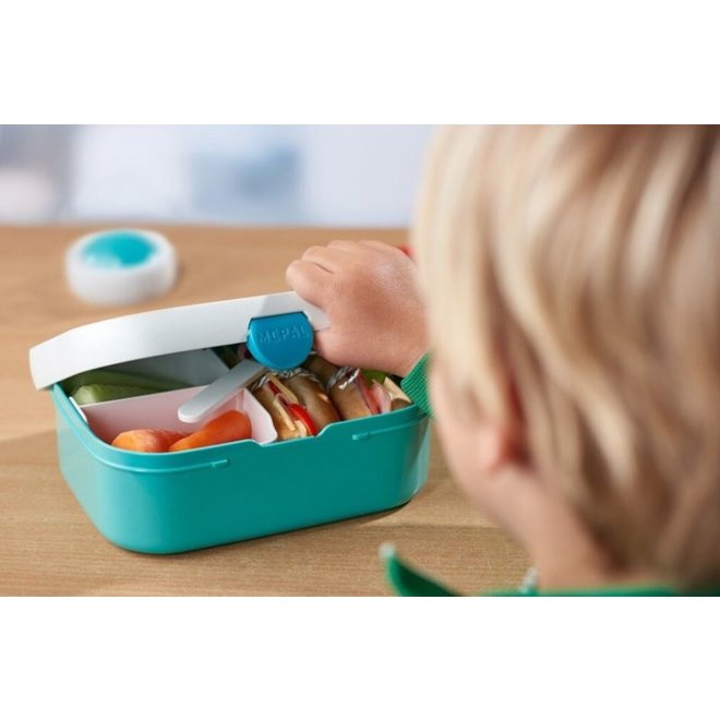 Dinosaurus Lunchset: Broodtrommel met Pop-up Beker - Mepal