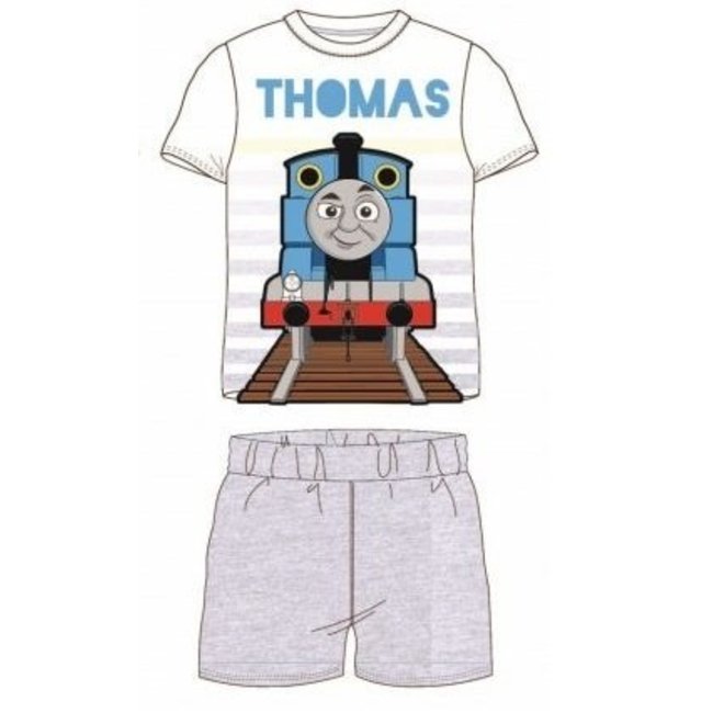 Thomas de Trein Shortama - Grijs/Wit