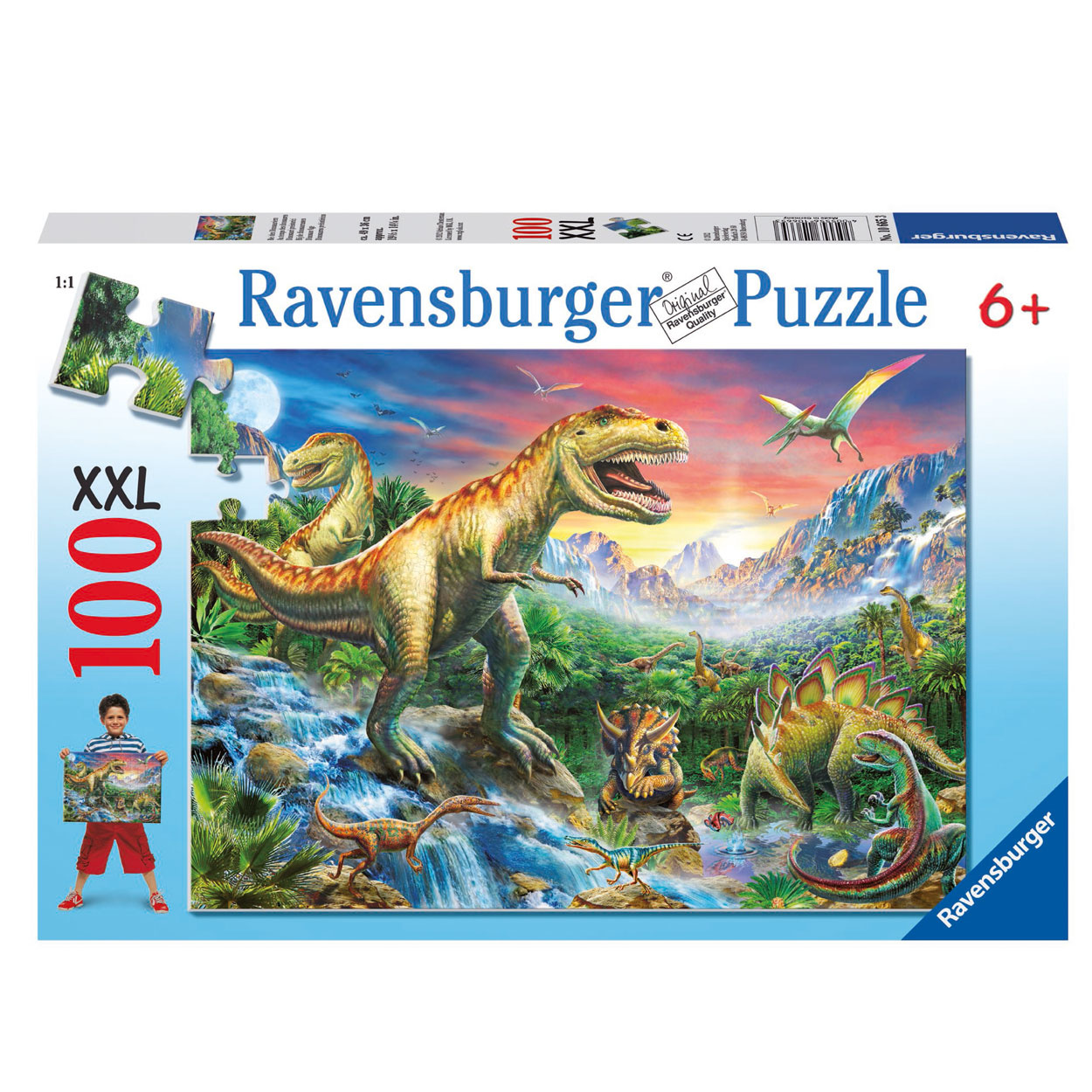 procent Factuur Boom Dinosaurus Puzzel - 100 stukjes - Ravensburger - 123Kinderwinkel
