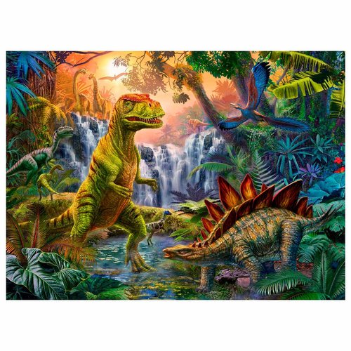 Dinosaurus / Jurassic World Dinosaurus Puzzel Oase - 100 stukjes - Ravensburger