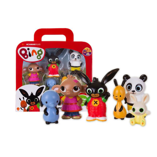 Bing Konijn Bing Konijn Speelfiguren in Koffer Bing Konijn Bing Konijn Speelfiguren in Koffer
