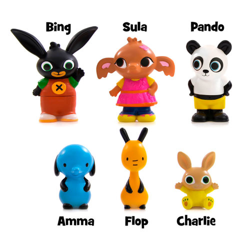 Bing Konijn Bing Konijn Speelfiguren in Koffer Bing Konijn Bing Konijn Speelfiguren in Koffer