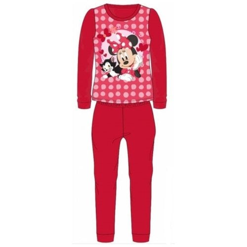 Minnie Mouse Minnie Mouse Fleece Pyjama Rood - Maat 92