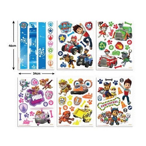 Paw Patrol Paw Patrol Muurstickers Room Decor Kit- Walltastic Paw Patrol Paw Patrol Muurstickers Room Decor Kit- Walltastic