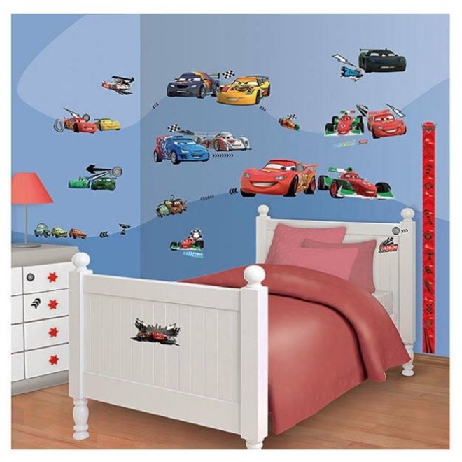 Disney Cars Muurstickers Room Decor Kit - Walltastic
